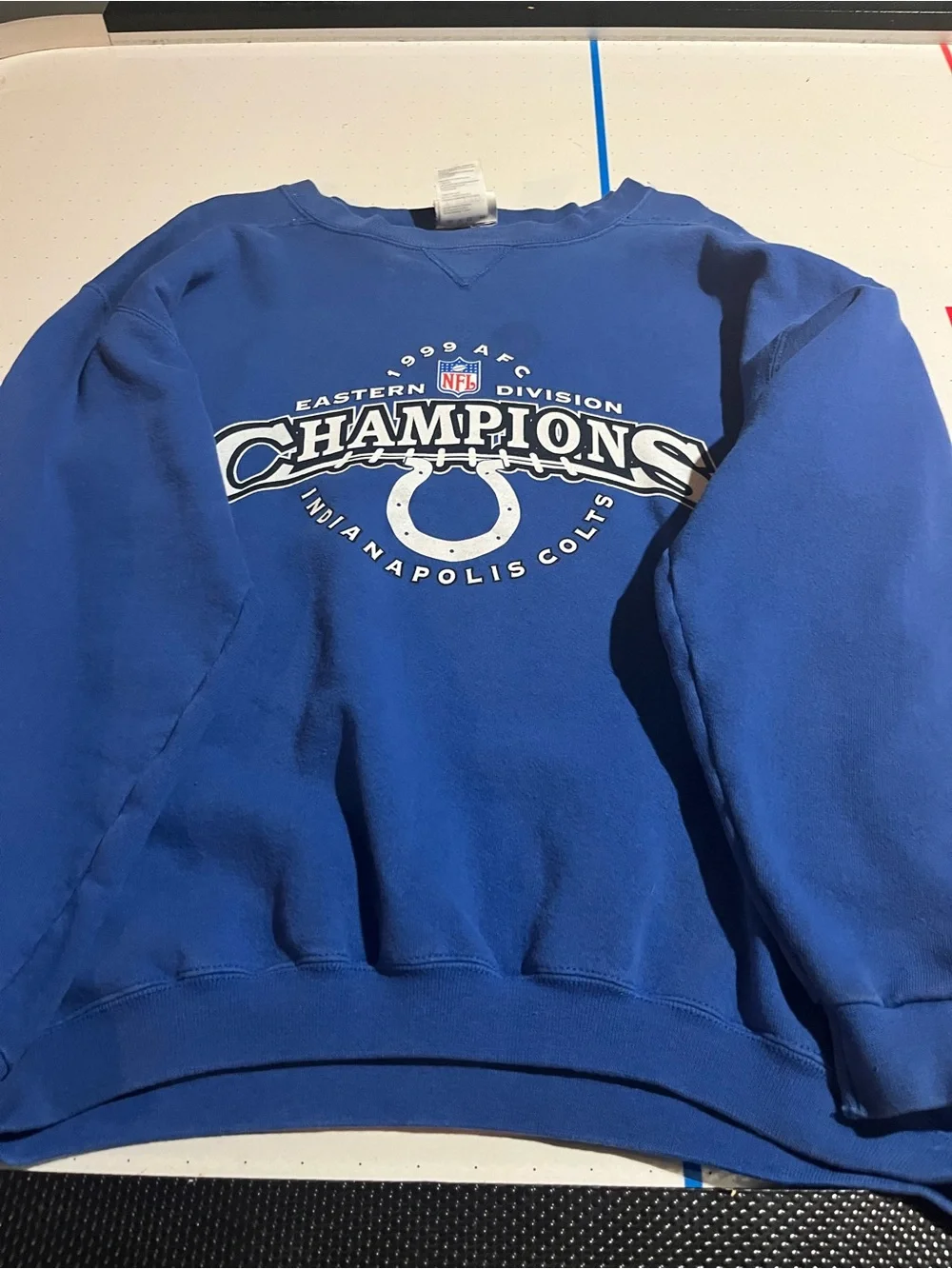 1999 Eastern Division Indianapolis Colts Royal Blue Crewneck Sweatshirt